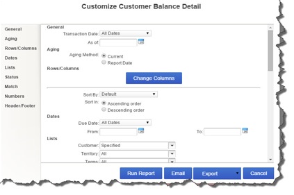 Use QuickBooks Online's customization tools to isolate and display the exact information that you need.