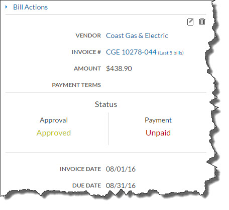 Bill.com automates your accounts receivable and payable processes. It supports electronic billing and payment, as well as multiple approval levels.